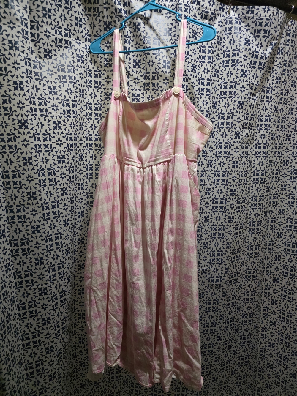 Torrid Retro Chic Pink and White Checkered Dress